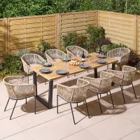 Rowlinson Oslo 8 Seat Dining Set