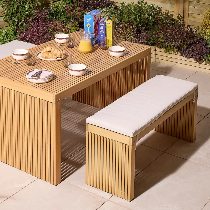 Rowlinson Kyoto 4 Seat Dining Set with Cushions