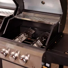 Charles Bentley Adjustable Gas BBQ Flame Tamer Two Pack Stainless Steel