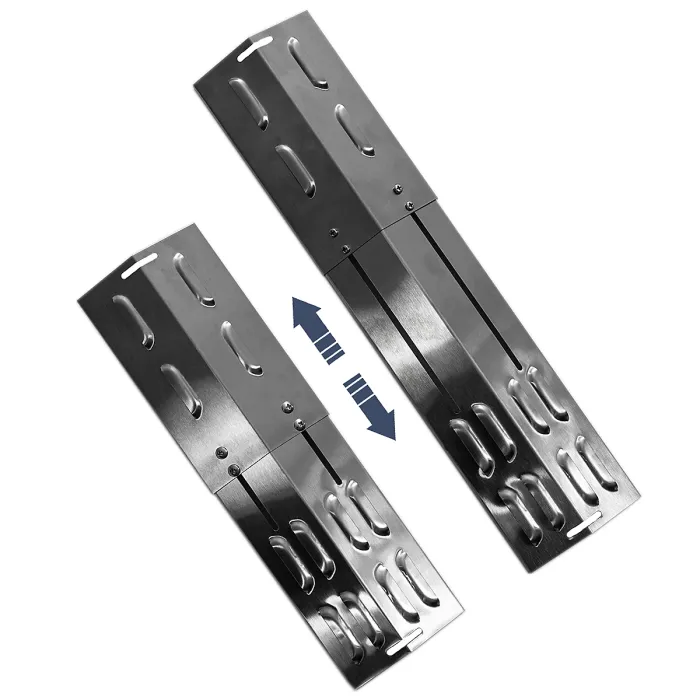 Charles Bentley Adjustable Gas BBQ Flame Tamer Four Pack Stainless Steel