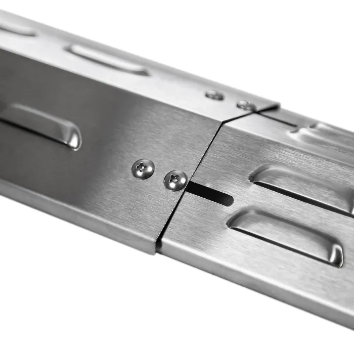 Charles Bentley Adjustable Gas BBQ Flame Tamer Four Pack Stainless Steel