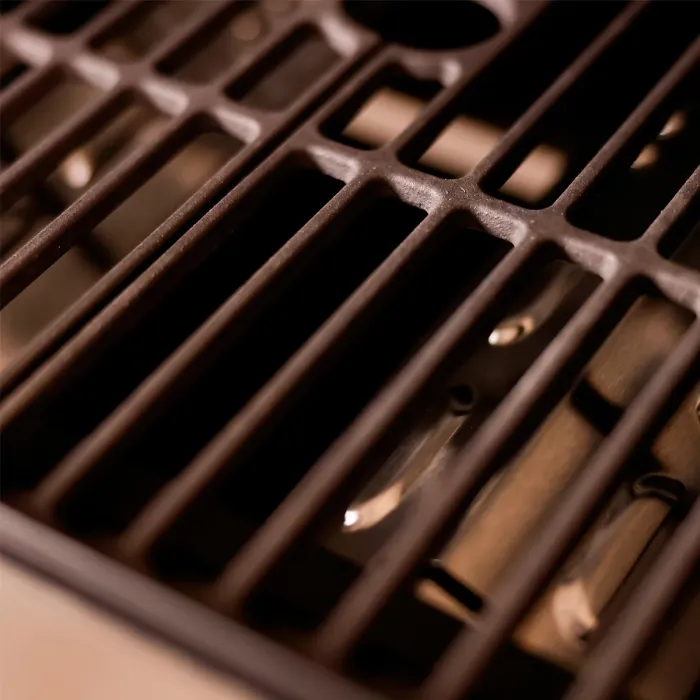 Charles Bentley Adjustable Gas BBQ Flame Tamer Four Pack Stainless Steel