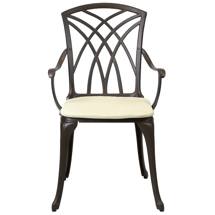 Metal Cast Aluminium 7 Piece Garden Furniture Table Patio Set With Cushions