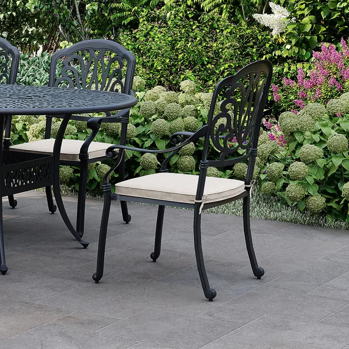 Charles Bentley Premium Furniture Cast Aluminium 7 Piece Outdoor Dining Set