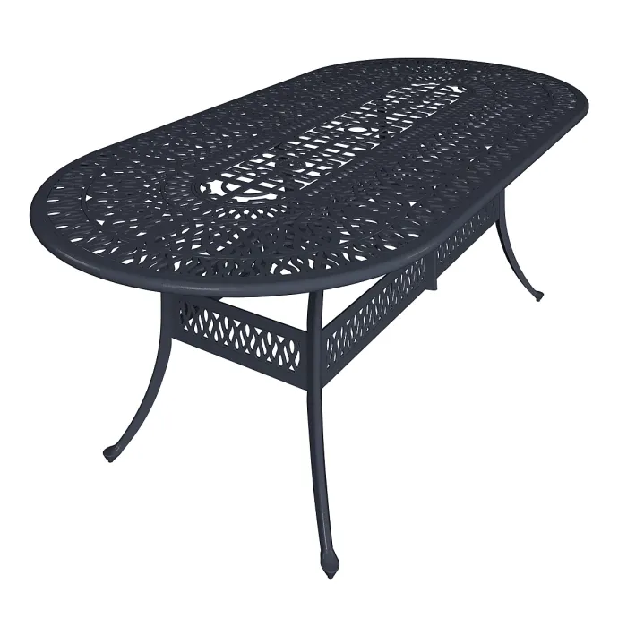 Charles Bentley Premium Furniture Cast Aluminium 7 Piece Outdoor Dining Set