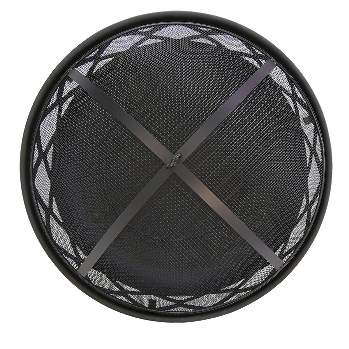 Charles Bentley Round Black Fire Pit