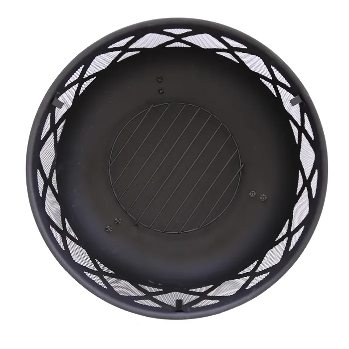 Charles Bentley Round Black Fire Pit