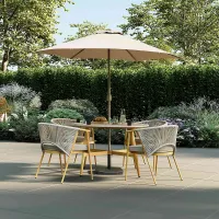 Almada 4 Seater Dining Set Outdoor