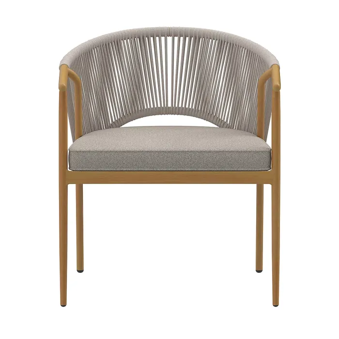 Almada 6 Seater Dining Set Wood Effect Frame