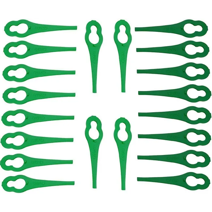 20 Bosch Qualcast Plastic Lawn Mower Blades QT028 Replacement Blades