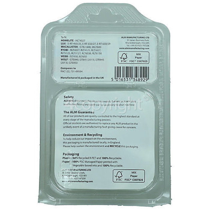 ALM Genuine Spare Part - MC489 Spool & Line with Spool Cover - TLSMC489