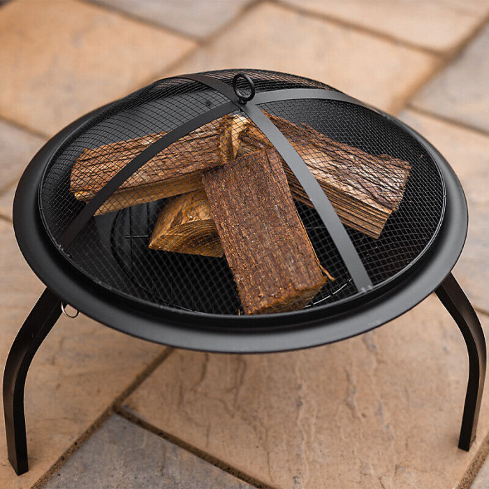 Marco Paul Fire Pit Portable heater for outdoors, Outdoor Log Burner Garden Heaters and Fire Pits For BBQ