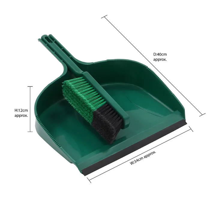 JVL Garden Clean Up Bundle: Includes Outdoor Broom, Dustpan and Brush and Telescopic Rake