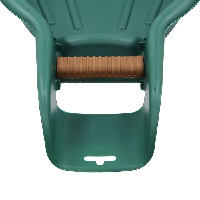 JVL Outdoor Garden Leaf Grabber Scoop, Set of 2, Green