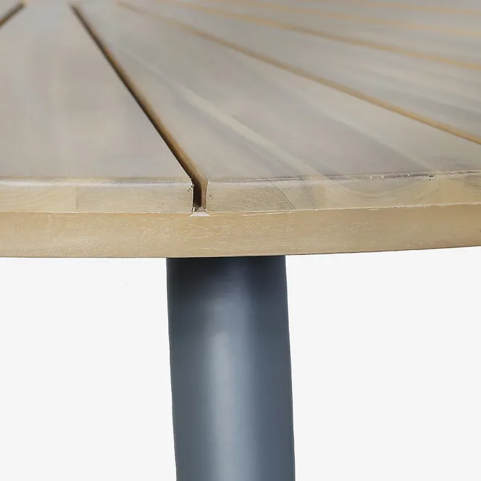 Bazel Black Rope Outdoor 4 Seater Outdoor Set with Table