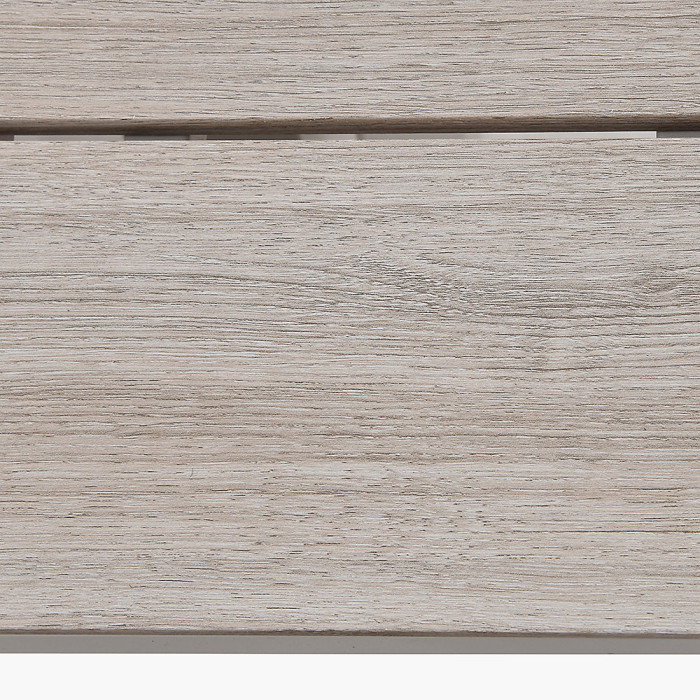 Aruba Picnic Table and Bench Grey Metal Outdoor Bench Set for 4