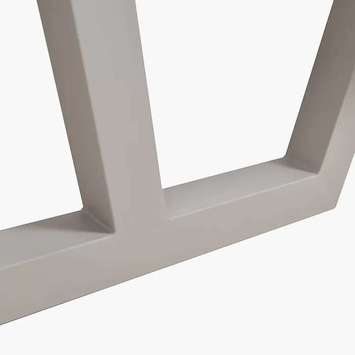 Aruba Picnic Table and Bench Grey Metal Outdoor Bench Set for 4