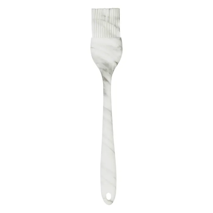 Interiors By Premier Marble Effect Silicone Brush,Pastry Brush With Hanging Loop,Luxe Baking Tool,Basting Tool With Soft Bristles