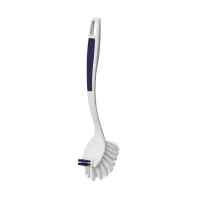 Interiors by Premier Soft Grip Purple Dish Brush, Ergonomic Handle for Comfortable Use, Durable Bristles for Effective Cleaning,