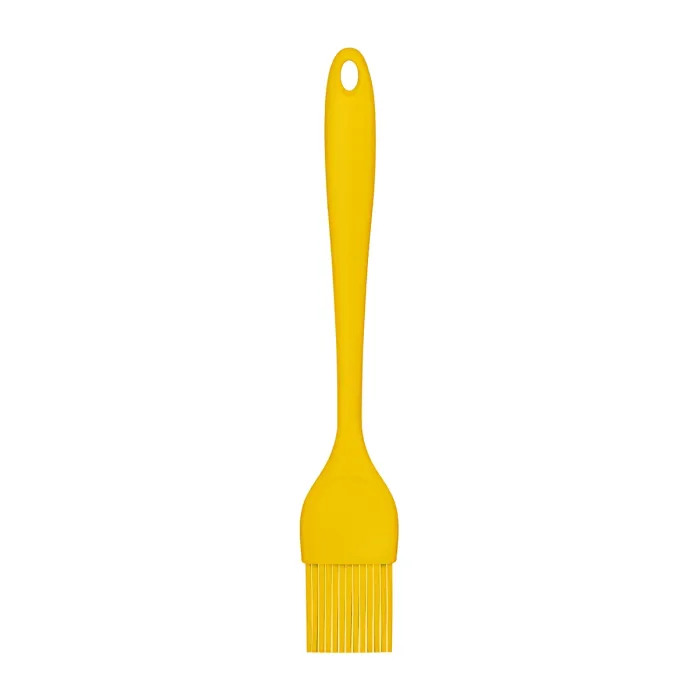 Interiors by Premier Yellow Silicone Pastry Brush,lazing & Buttering Brush,Heat Resistant Basting Brush for Butter, Oil & Glaze