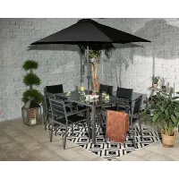 Sorrento 6 Seater Padded Chair Dining Set