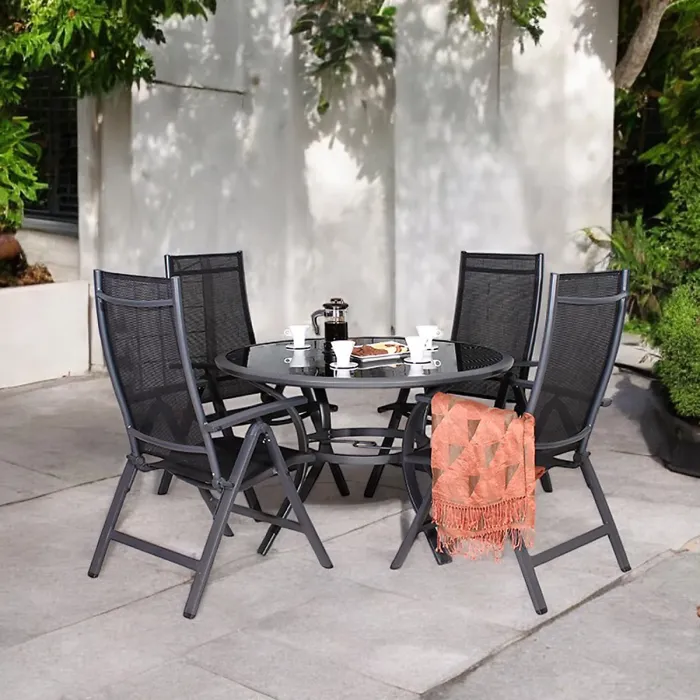 Sorrento 4 Seater Round Deluxe Recliner Set