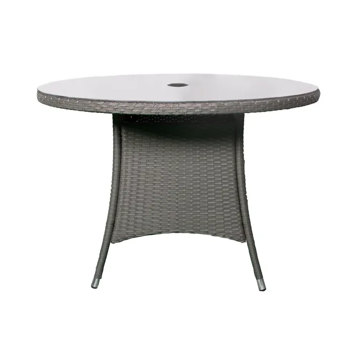 Nevada Grey 4 Seater KD Round Dining Set