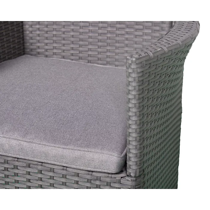 Nevada Grey 4 Seater KD Round Dining Set