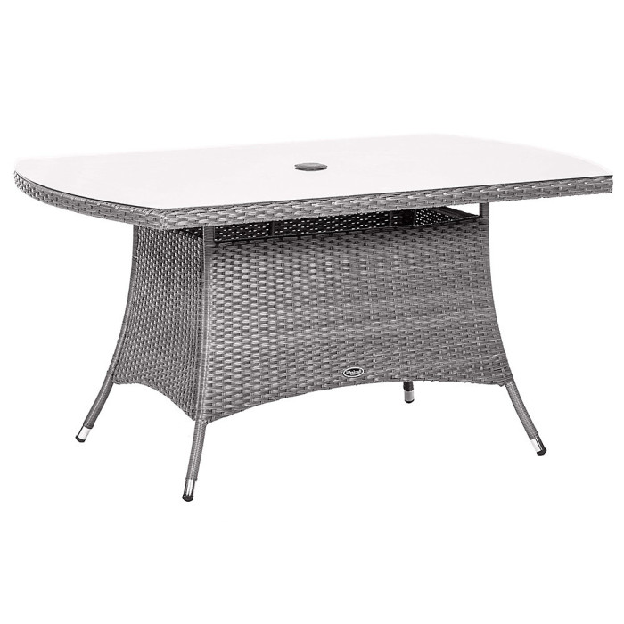 Nevada Grey 6 Seater KD Rectangular Dining Set