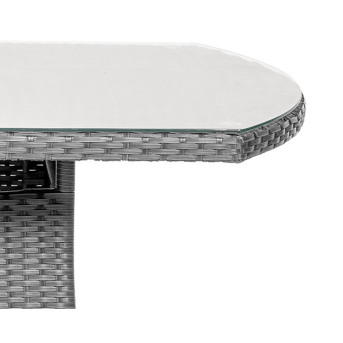 Nevada Grey 6 Seater KD Rectangular Dining Set