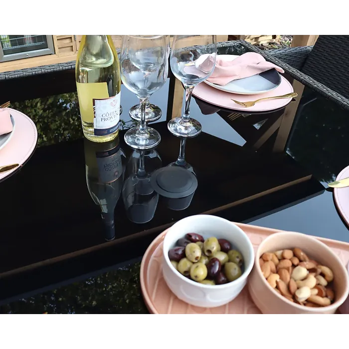 Nevada Grey 6 Seater Cube Dining Set