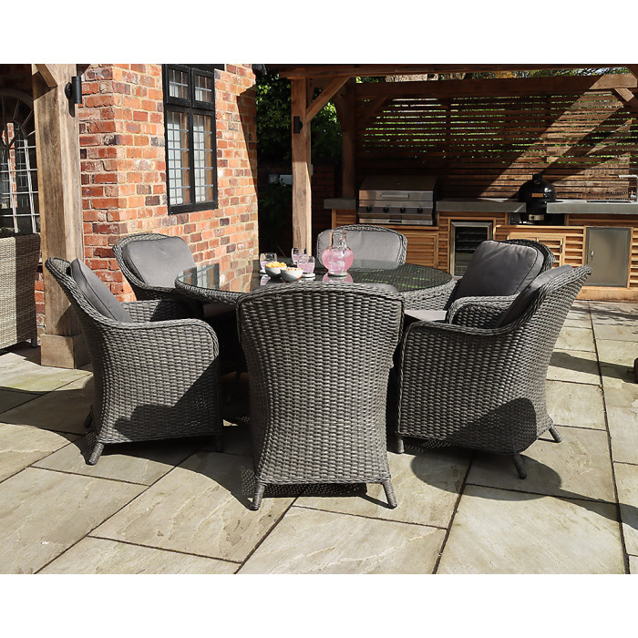 Paris 6 Seater Carver Dining Set