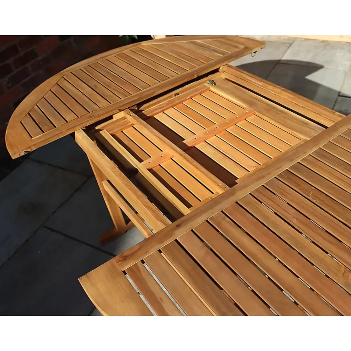 FSC TURNBURY 6 Seater Manhattan Extending Dining Set with 6 Manhattan Reclining Armchairs