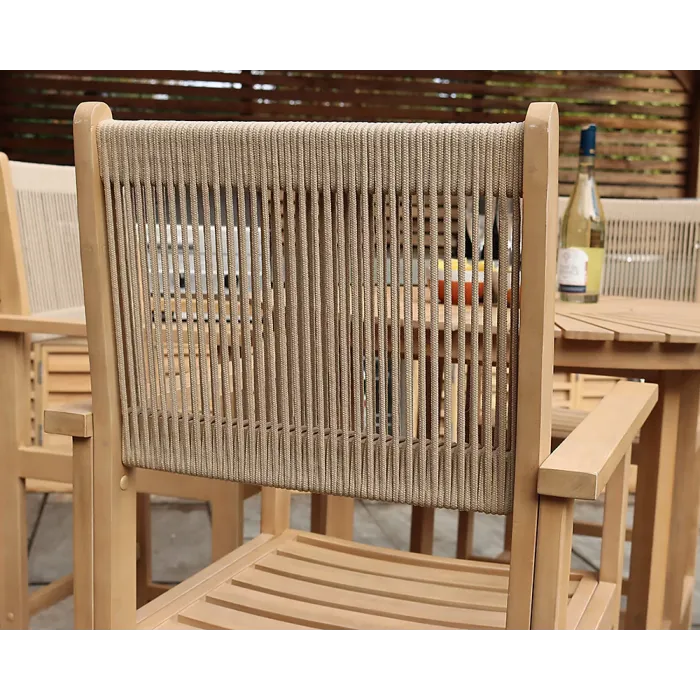 Roma 4 Seat Rope Bar Set with High Chairs