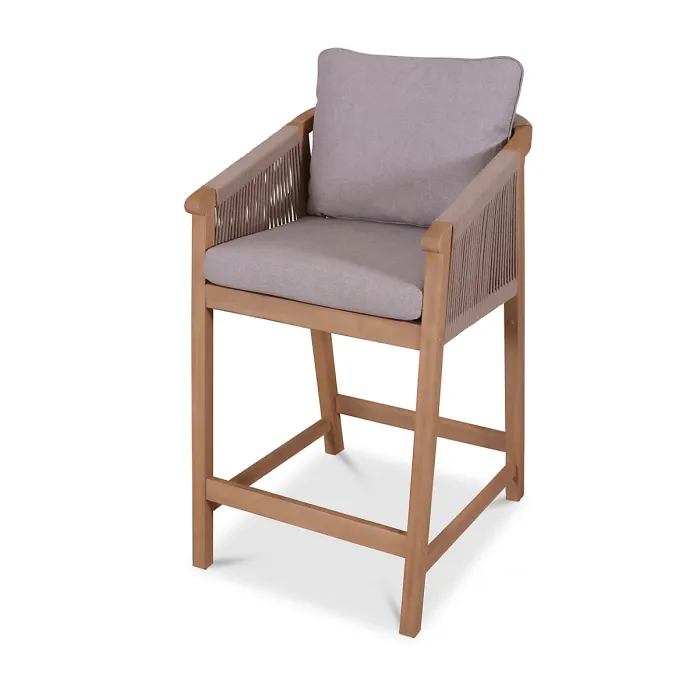 Roma 4 Seat Rope Bar Set with Deluxe Chairs