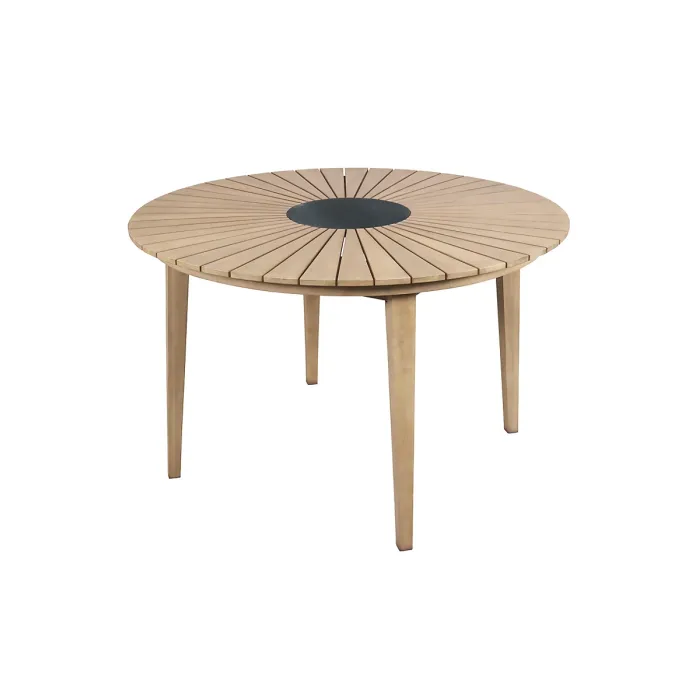 ROMA 120cm 4 Seat Set with Rope Stacking Chairs