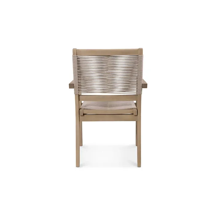 ROMA 120cm 4 Seat Set with Rope Stacking Chairs