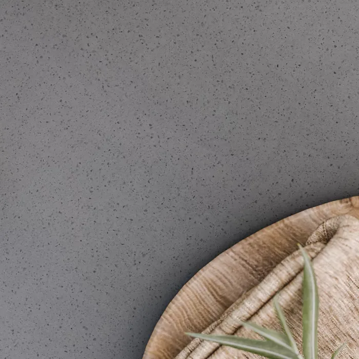 LUNA 120cm Round concrete table with 4 Sol Dining Chairs