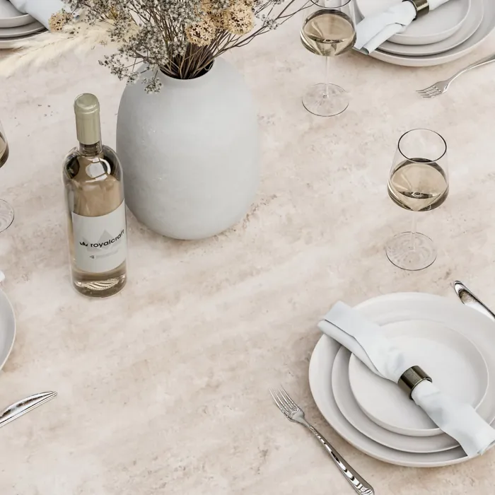 BALI 120cm Round Ceramic Table with 4 Bali Rope Chairs