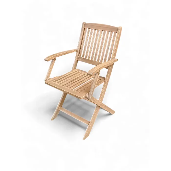 LONDON 90cm Square Folding Set with 4 London Folding Armchairs