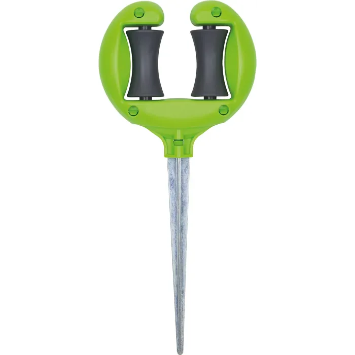 Home Garden Outdoor Lawn Spray Sprinkler Hose Pipe Guide with Metal Ground Spike