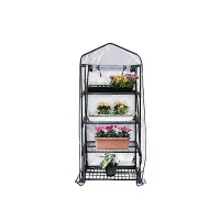 Premium 4 Tier Mini Greenhouse - W 51 x D 45 x H 130 cm