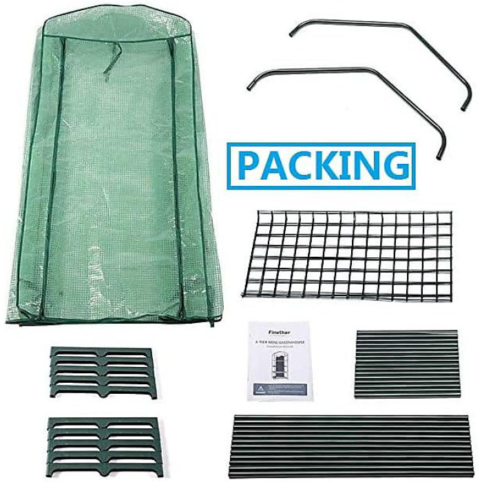 Premium 4 Tier Mini Greenhouse - W 51 x D 45 x H 130 cm