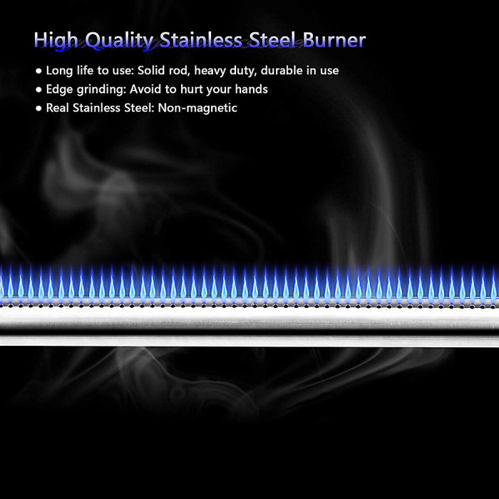 52cm Burner Accessories for Weber Q200 Q220 Q2000 Q2200 396000 396001 396002 Stainless Steel Burner Replacement Part