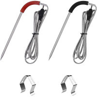 2 Pack Replacement Grill Probes Compatible with Weber Gas and Smoker Thermometers