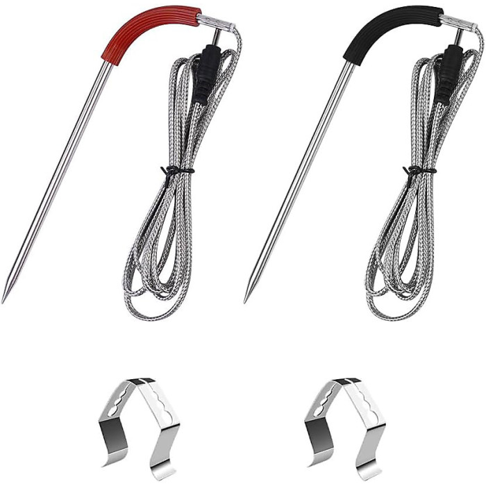 2 Pack Replacement Grill Probes Compatible with Weber Gas and Smoker Thermometers