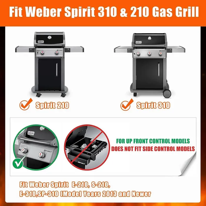 7642 Grill Ignition Knob for Weber Spirit E S 210 Spirit E SP 310 Grill with Front Control 69850