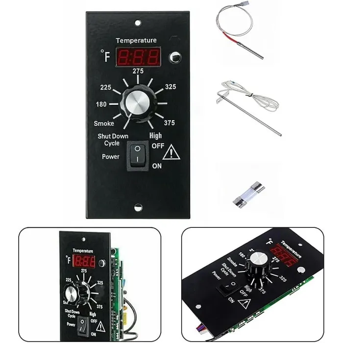 Digital Thermostat Control Panel Kit Grill Accessories for Raeger BAC236 Pellet Grills