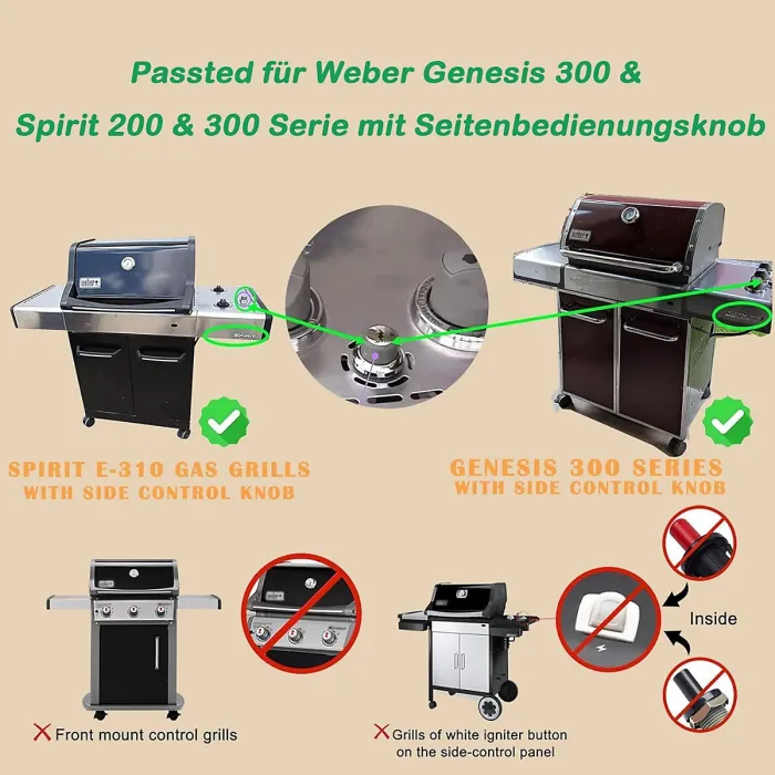 91360 Replacement Electronic Gas Grill Ignition Kit Piezo Igniter for Weber Spirit E310 E320