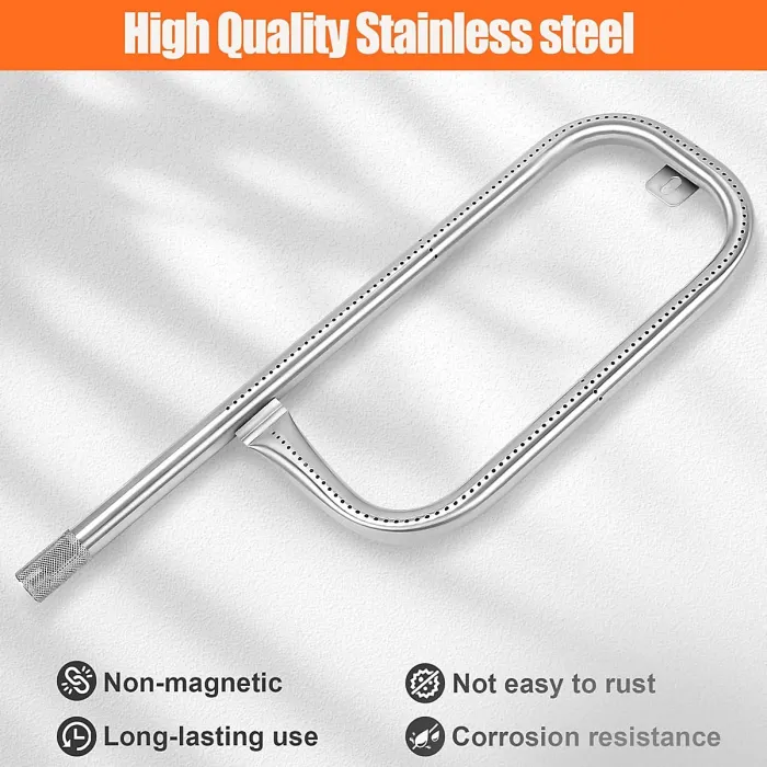 60040 17.3inch Burner Tube Accessory for Weber Q100 Series Q100 Q120 Q1000 Q1200 Grill Model 50060001 51010001